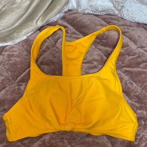 Yellow bikini top